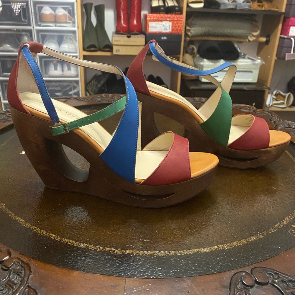 Vegan leather heels